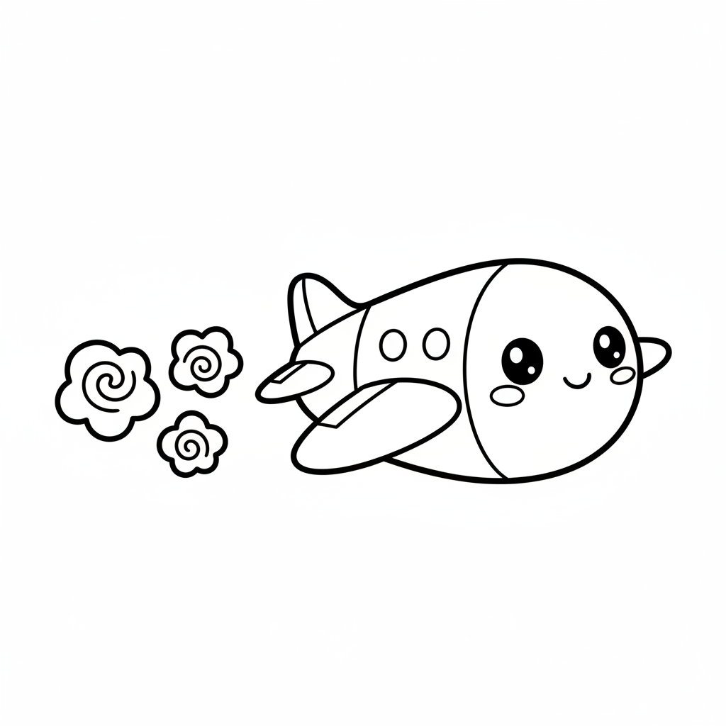 Air coloring page for beginners - Standard style