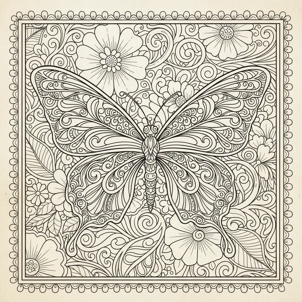 Dibujos de Mariposa para colorear para Mujeres