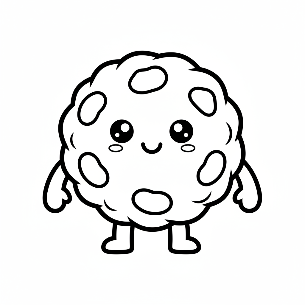Cookie coloring page for beginners - Standard style
