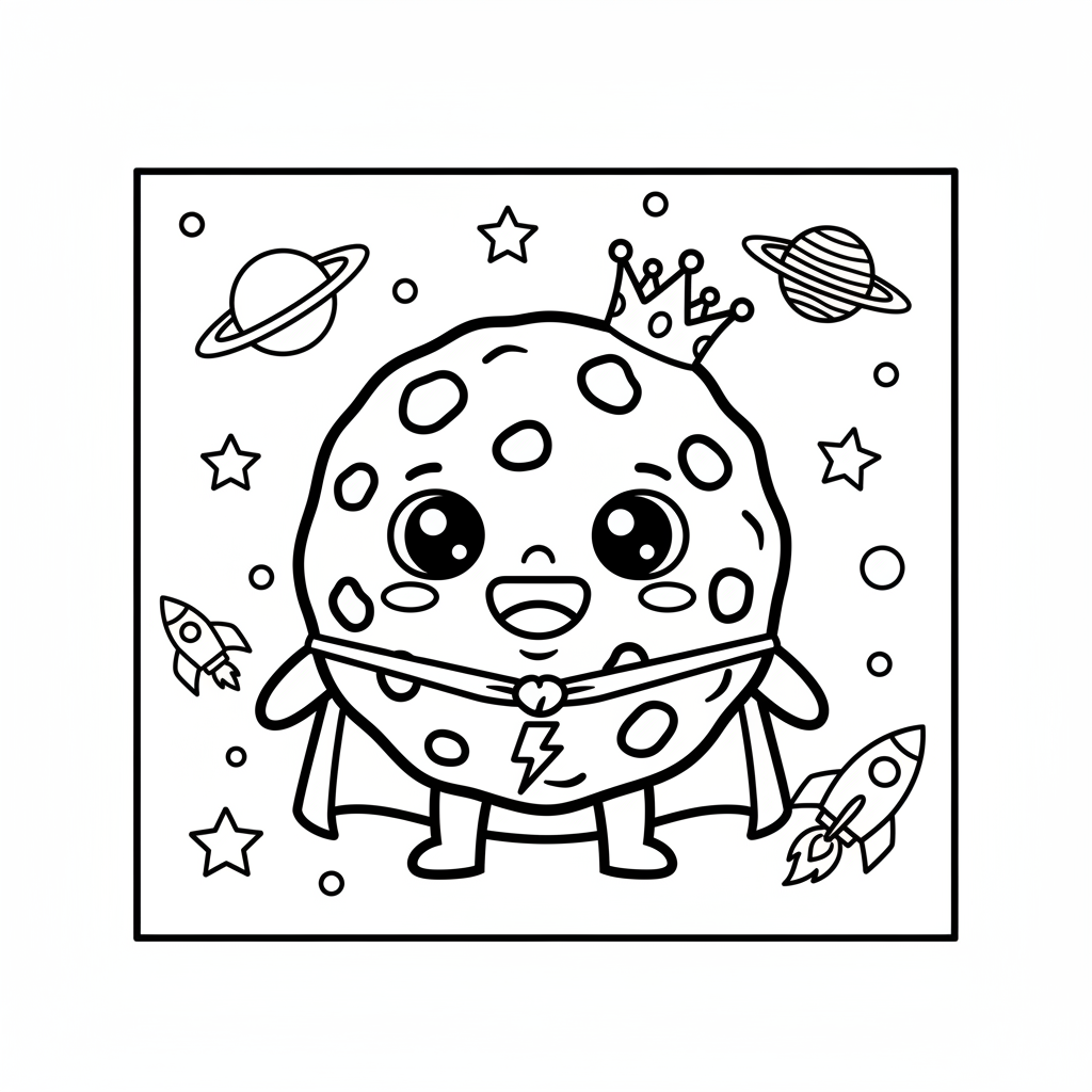 Cookie coloring page for boys - Standard style
