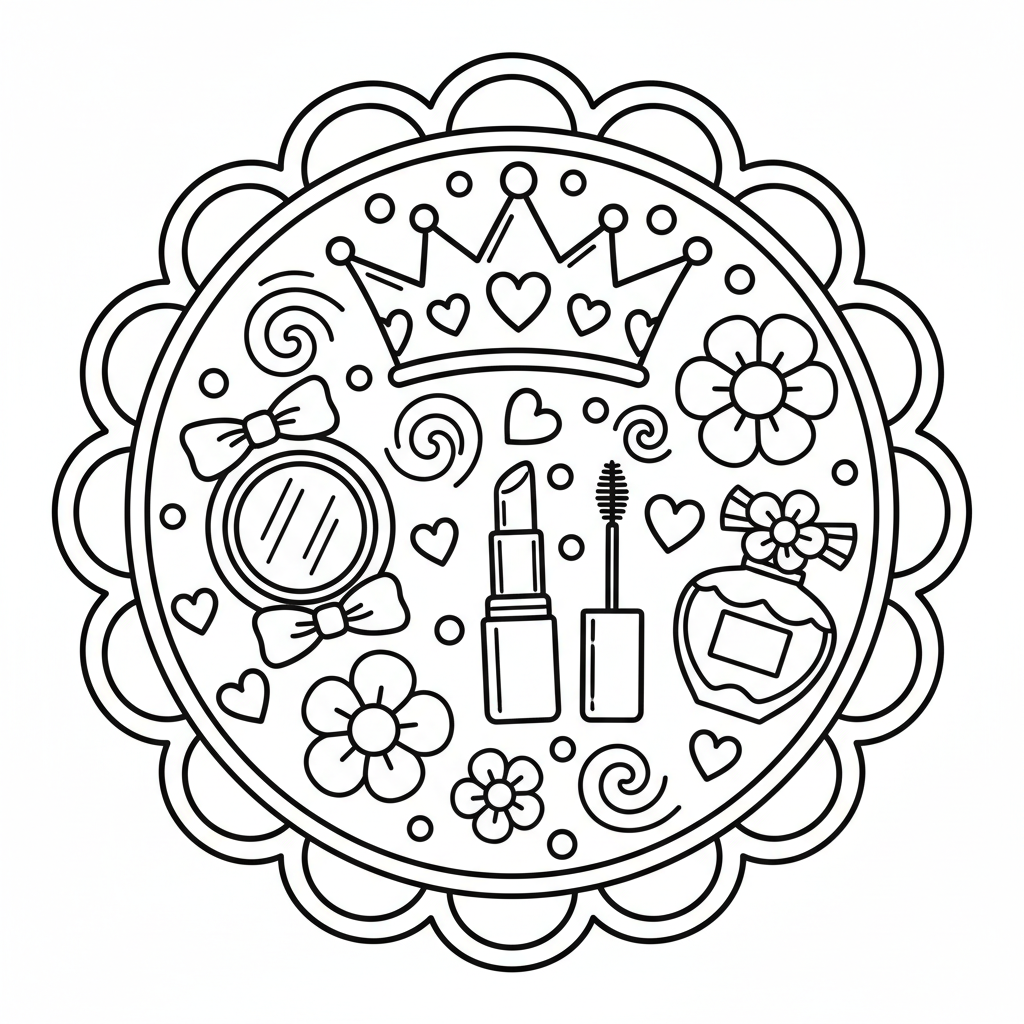 Cookie coloring page for women - Standard style