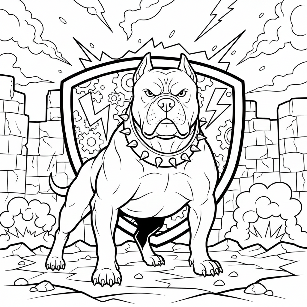 Página de Colorir de Cachorro para Meninos