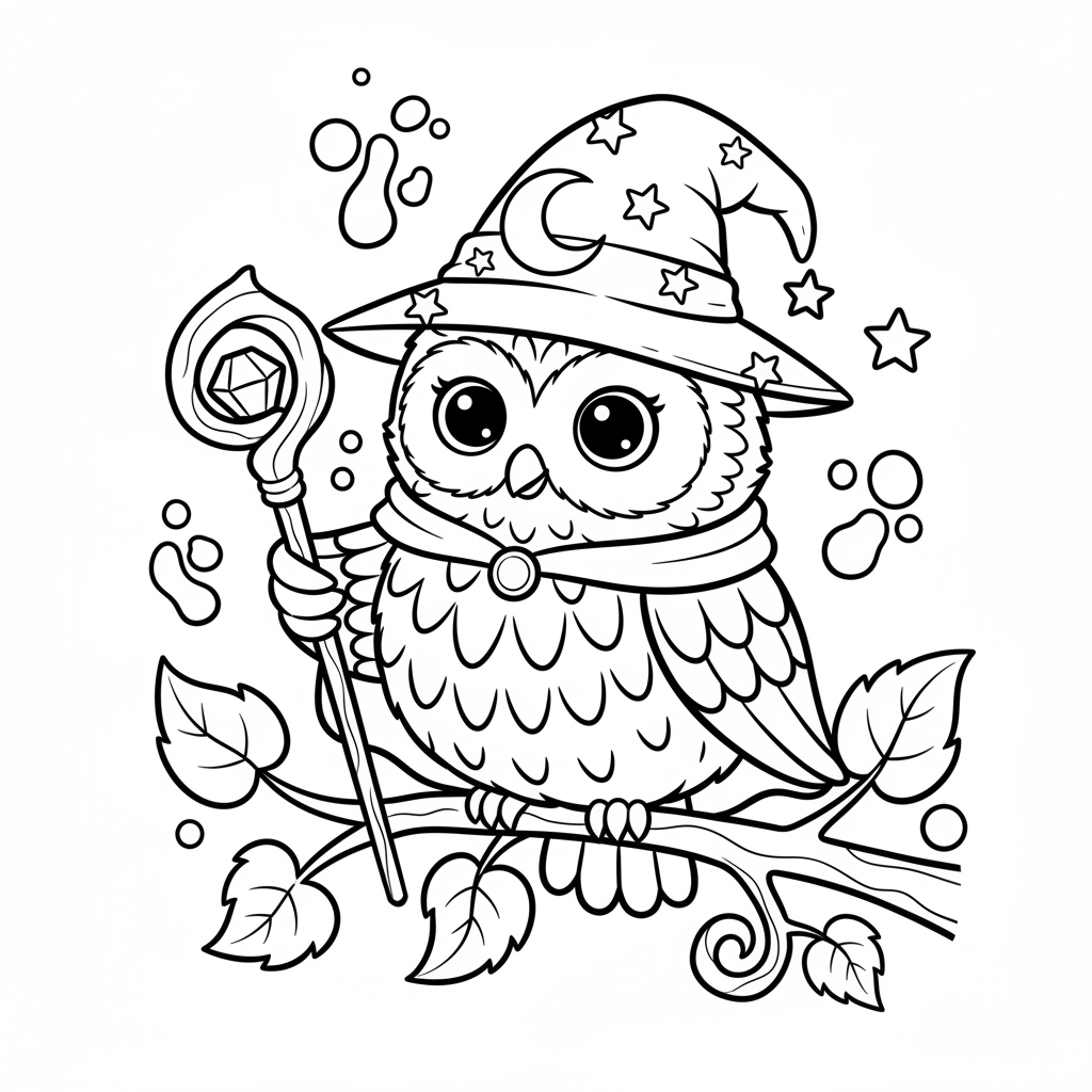 Free printable Coruja coloring page for Everyone. High-quality black and white coloring sheet designed for Everyone. Perfect for creativity and fun.