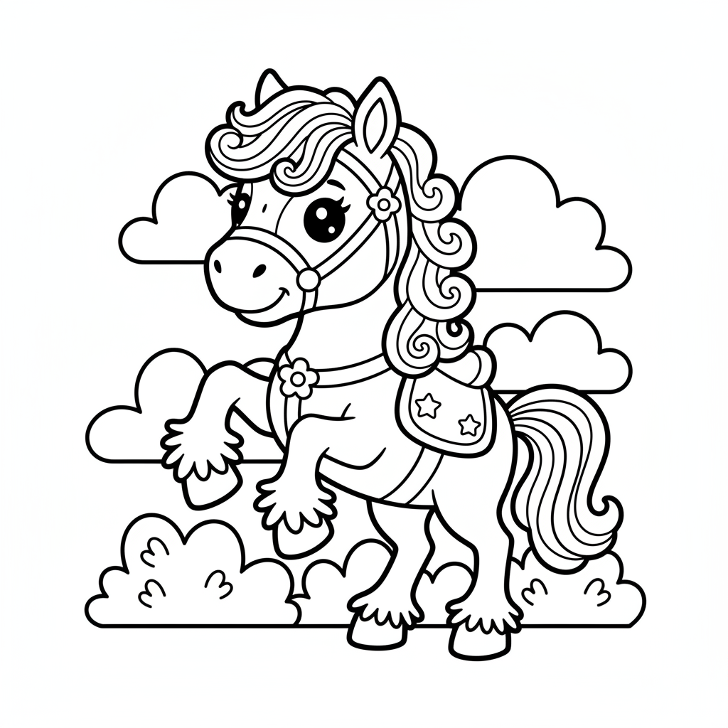 Fries coloring page for kids - Standard style