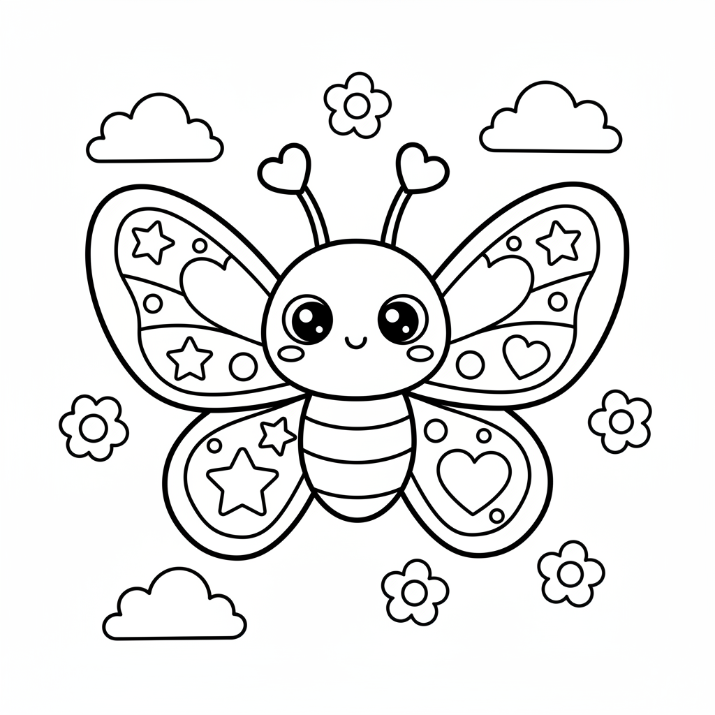 Free printable Papillon coloring page for Everyone. High-quality black and white coloring sheet designed for Everyone. Perfect for creativity and fun.
