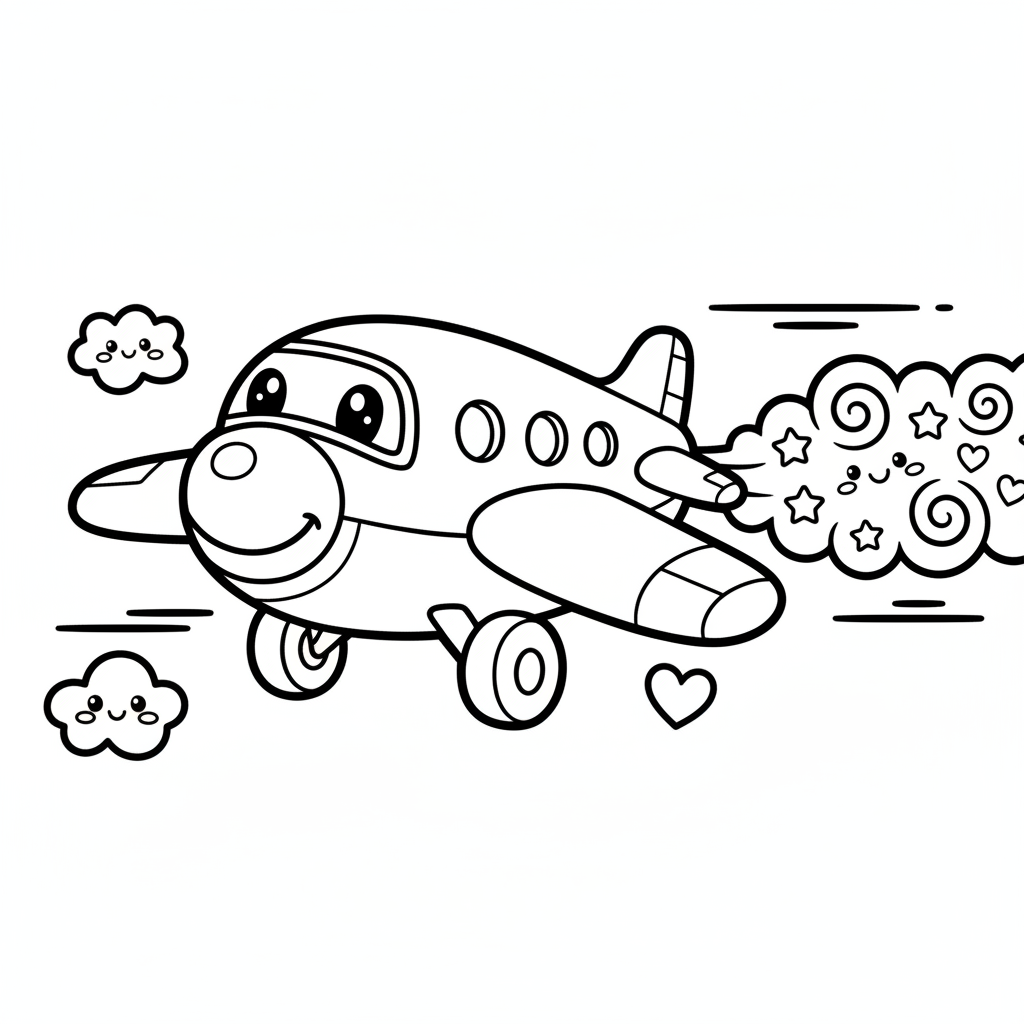 Air coloring page for everyone - Realistic style