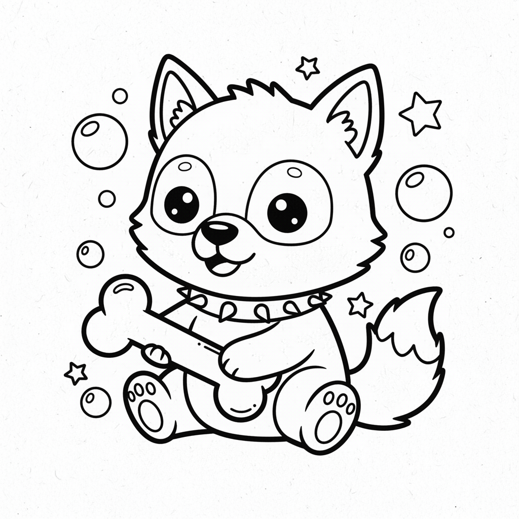 Werewolf coloring page for everyone - Realistic style