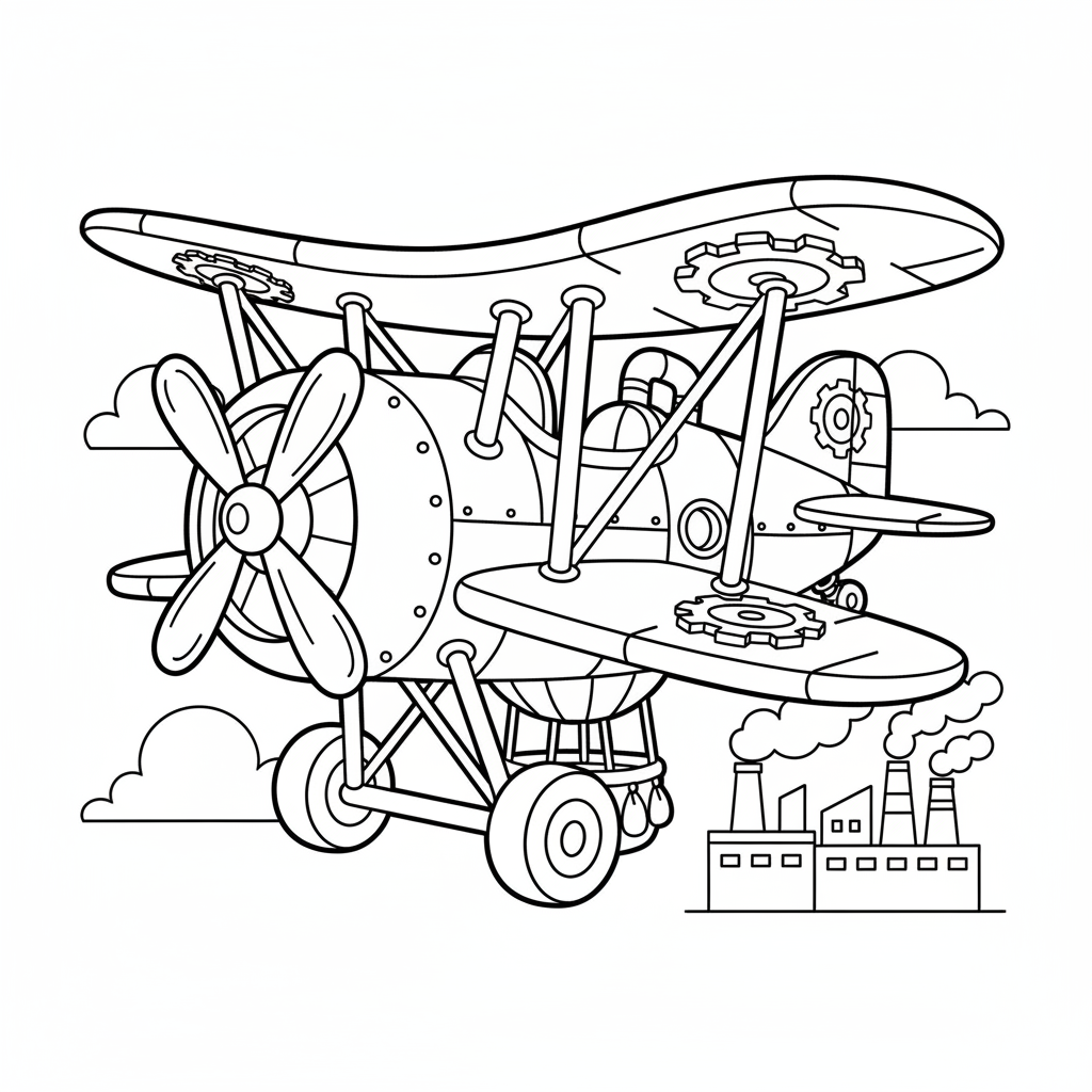 Free printable Plane coloring page for Everyone. High-quality black and white coloring sheet designed for Everyone. Perfect for creativity and fun.