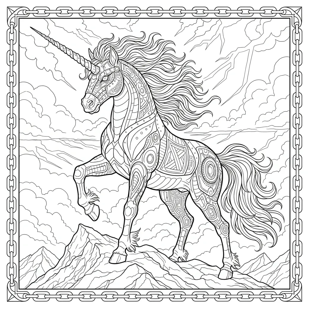 Dibujos de Unicornio para colorear para Hombres