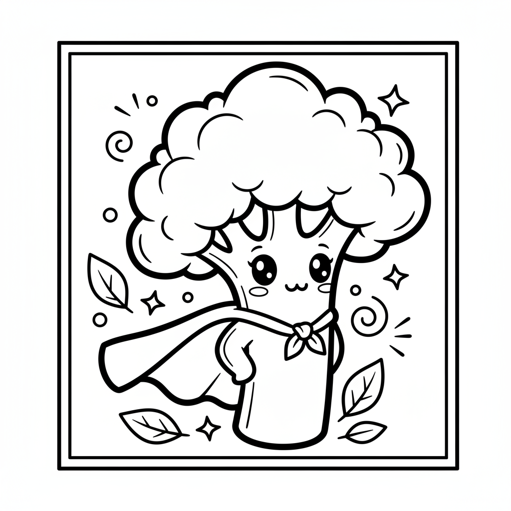 Vegetable coloring page for teens - Standard style