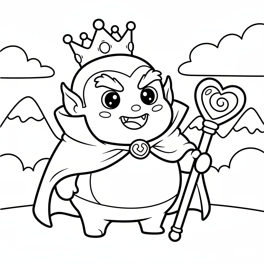 Villain coloring page for toddlers - Standard style